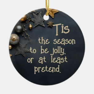 Personalized Sarcastic Christmas Ornament 