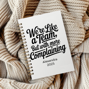 Personalized Sarcastic Coworker Gift Notebook