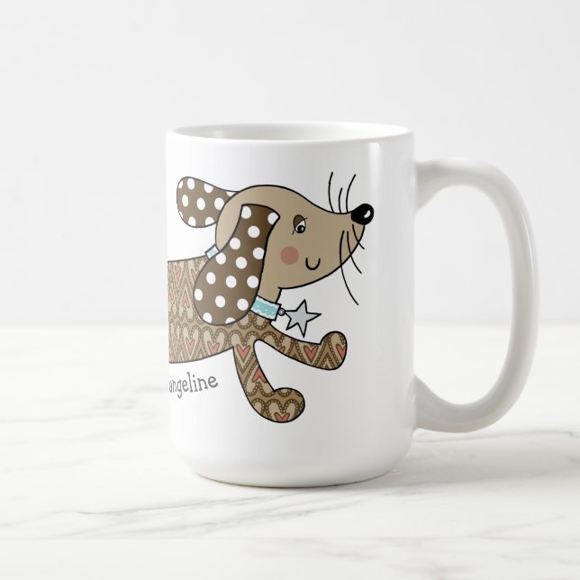 Personalized Sausage Dog Dachshund Mug (Right)
