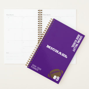 Personalized School Football Planner