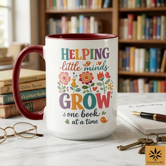 Personalized School Librarian | Happy School  Mug (Personalized School Librarian | Happy School Mug
)