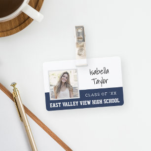 Personalized School Reunion Yearbook Photo ID Badge