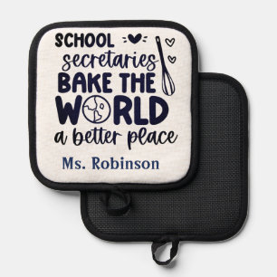 Personalized School Secretary   Pot Holder
