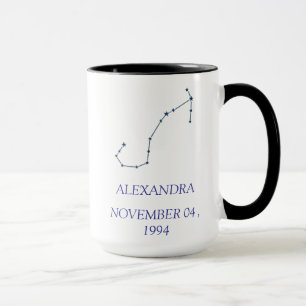 Personalized Scorpio Constellation Mug - Custom St
