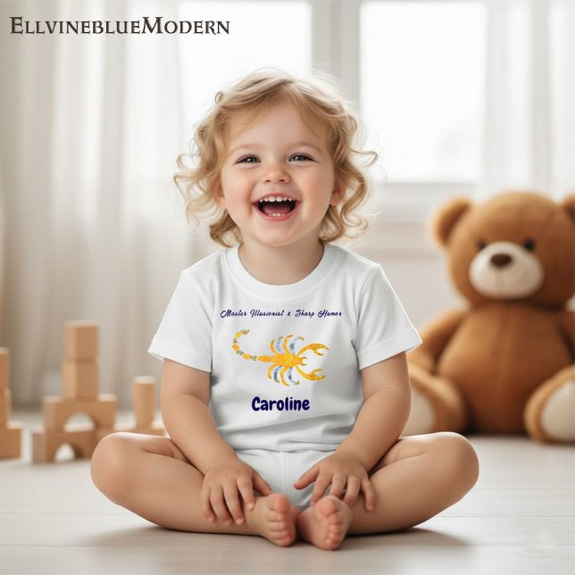 Personalized Scorpio “Master Illusionist” Toddler  Baby T-Shirt (Creator Uploaded)