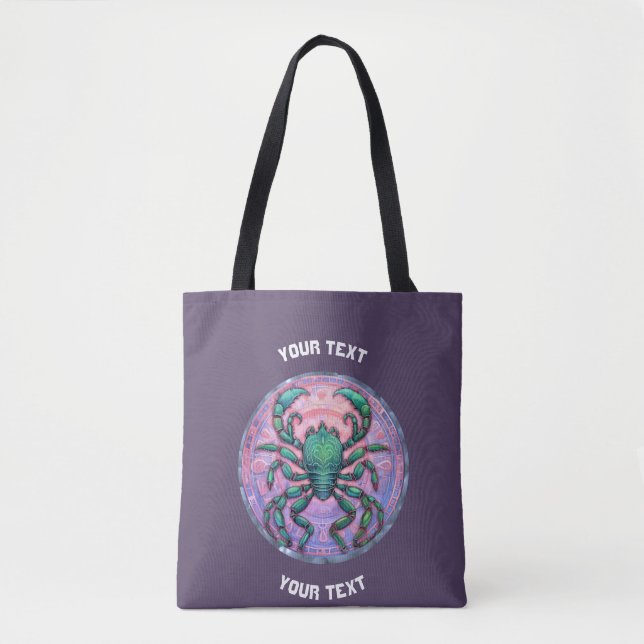 PERSONALIZED Scorpio ZODIAC SIGN  Tote Bag (Front)