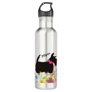 Personalized Scottie dog bottle, pink scottie 710 Ml Water Bottle