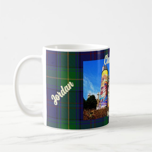 Personalized Scottish Clan Boyle's Kelburn Castle Coffee Mug (Left)