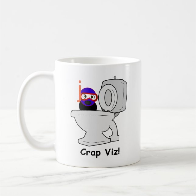 Personalized Scuba Diver Message On Rear Funny Coffee Mug (Left)
