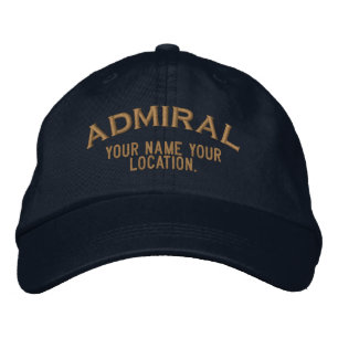Personalized Sea Admiral Hat