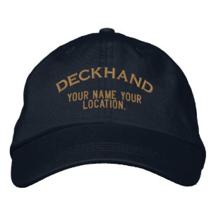 Personalized Sea Deckhand Hat