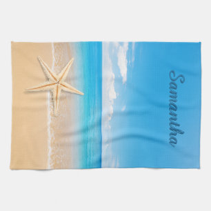 Personalized Seaside Kitchen Towel