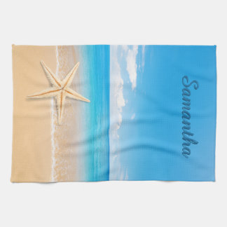 Personalized Seaside Kitchen Towel