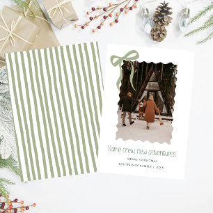 Personalized Seasonal Card Festive Family saying