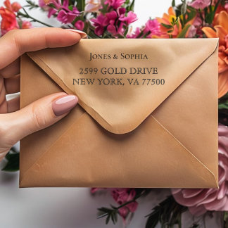 Personalized Self Inking Rubber Stamp Custom Retur