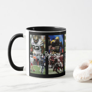 Personalized Senior Night Football Photo Keepsake Mug