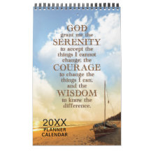 Personalized Serenity Prayer Recovery Gift Planner