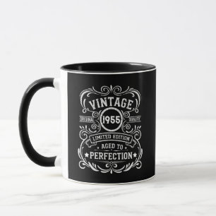 Personalized seventy vintage 70th birthday party mug