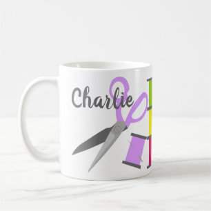 Personalized Sewing Notions Coffee Mug