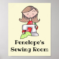 Personalized Sewing Room
