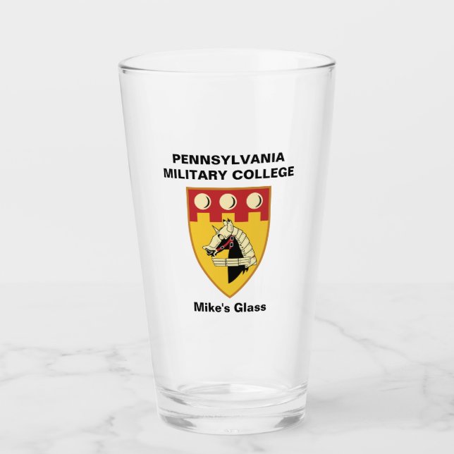 PERSONALIZED Shaker Glass/Tumbler w/PMC SEAL Glass (Front)