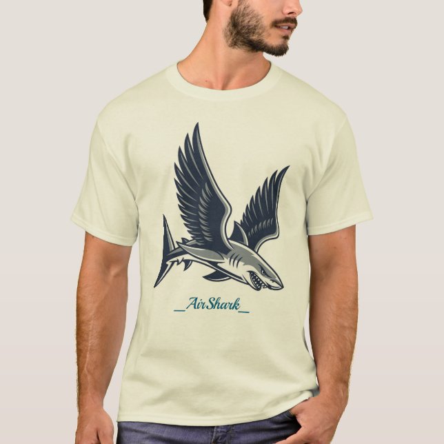 Personalized Shark with Wings T-Shirt (Front)