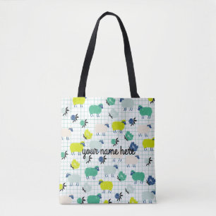 Personalized Sheep Tote Bag