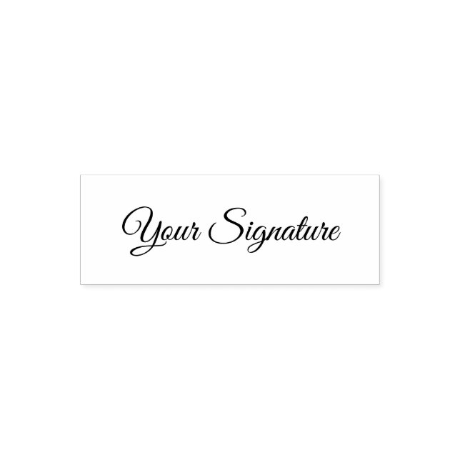 Personalized signature self-inking stamp (Design)