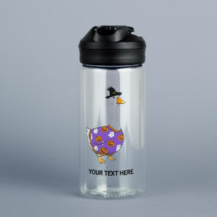 Personalized Silly Goose Halloween Spooky Fun Water Bottle