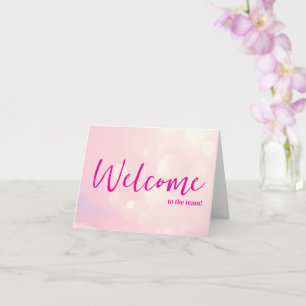 Personalized simple Elegant Welcome to the team Card
