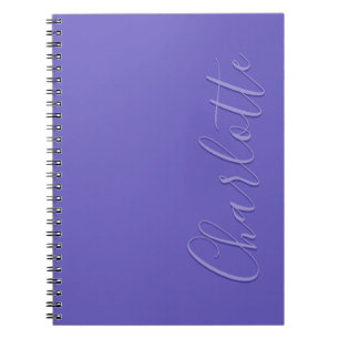 Personalized Simple Modern Chic Purple  Notebook