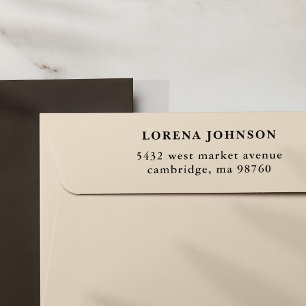 Personalized Simple Modern Return Address Self-inking Stamp