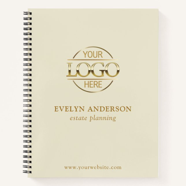 Personalized Small Businesses Corporate Office Notebook (Front)