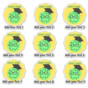 Personalized Smart Cookie Teacher Reward Stickers