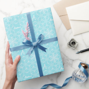 Personalized Snowflake Holiday wrapping papper Paper