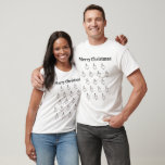 Personalized Snowman Christmas T-Shirt<br><div class="desc">This personalized Christmas T - Shirt features the Christmas Crew's Snowman Character.</div>