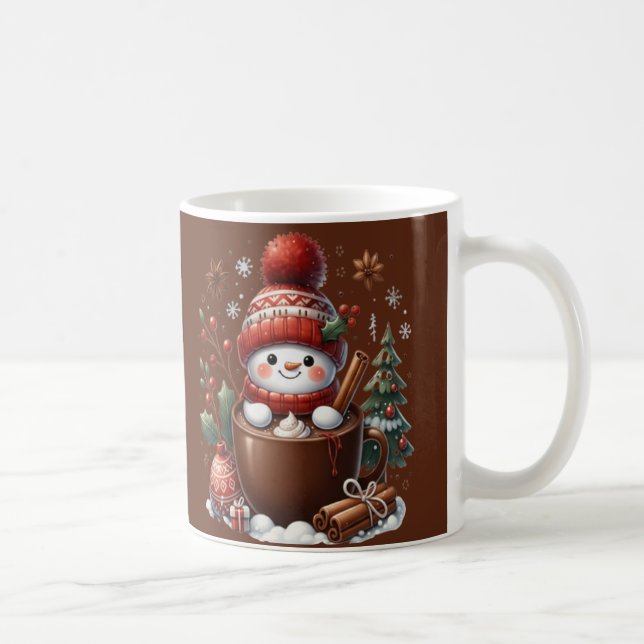 Personalized Snowman Mug - Custom Name Gift (Right)