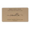 Personalized Soap Label Kraft Background Sticker