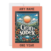 Personalized Sobriety Clean and Sober Milestone