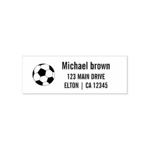 Personalized Soccer ball logo Self-inking Stamp