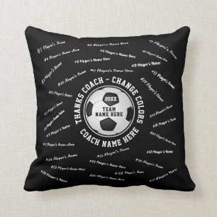 Personalized Soccer Coach Gift Ideas, 31 Player Cushion