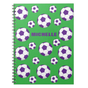 Personalized Soccer Field Notebook