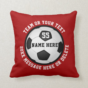 Personalized Soccer Gifts for High School Seniors Cushion