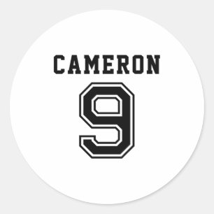 Personalized Soccer Name Soccer Mom Team Birthday Classic Round Sticker