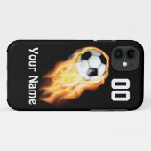 PERSONALIZED Soccer Phone Cases YOUR NUMBER & NAME (Back (Horizontal))