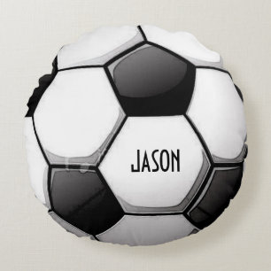Personalized Soccer Round Cushion