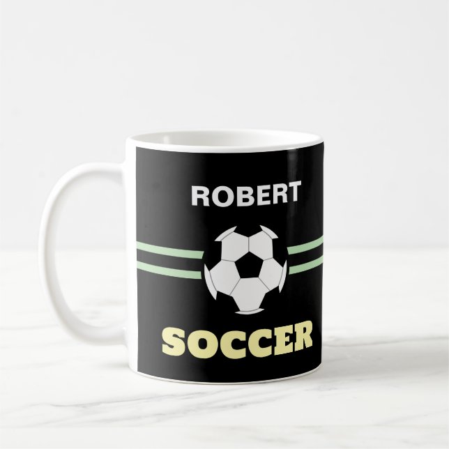 Personalized Soccerball Mug (Left)