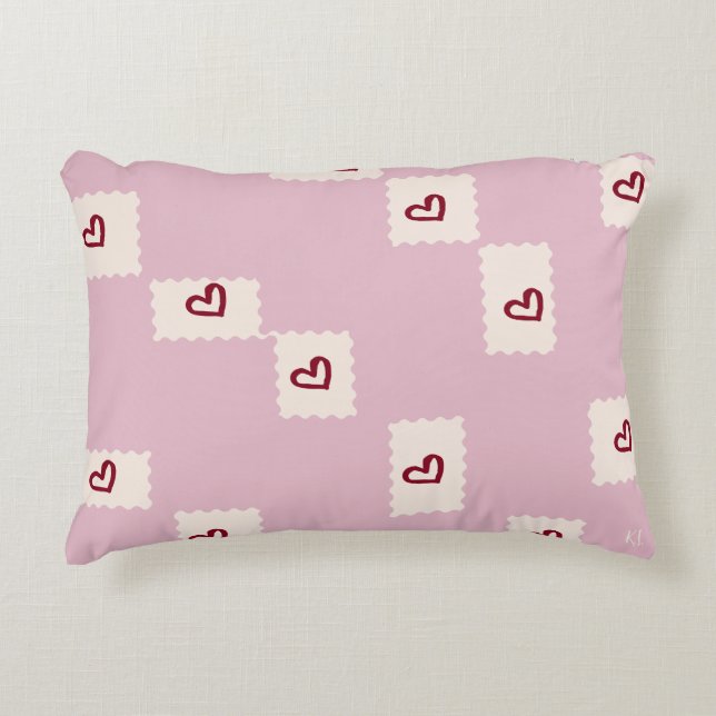 Personalized Soft Color Throw Pillow (Front)