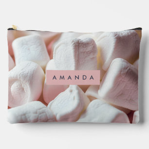 Personalized Soft Pink Marshmallow Dream Accessory Pouch