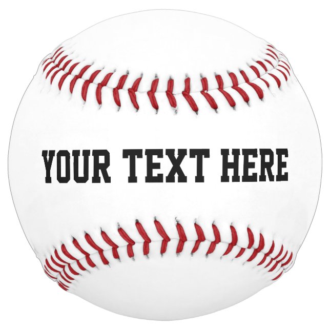 PERSONALIZED  SOFTBALL CUSTOM BASEBALL (Front)